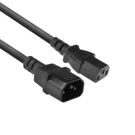 ACT AC3315 Powercord C13 - C14 1,8m Black kábel