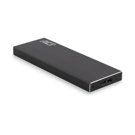 ACT AC1600 USB3.2 M.2 SATA SSD Enclosure Aluminium Design Black mobilrack / beépítő keret