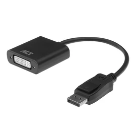 ACT AC7510 DisplayPort - DVI-I (Dual Link) (24+5) adapter Black speciális átalakító