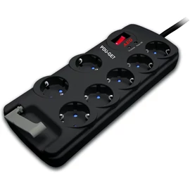 AEG PDU-GE7 Túlfeszültségvédő Kapcsolóval 7DIN 1,8m Black