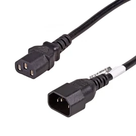 Akyga AK-PC-07A Extension Power Cable C13 / C14 3.0m Black kábel