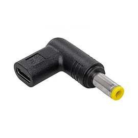 Akyga AK-ND-C01 USB Type-C/5,5x2,5mm Laptop Adapter Black speciális átalakító