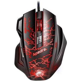 Apedra A7 Gamer Black/Red egér