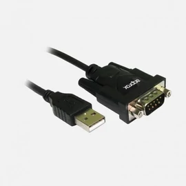 Approx APPC27 USB to serial adapter 0,75m Black kábel