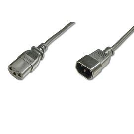 Assmann Power Cord extension cable, C14 - C13 5m Black kábel
