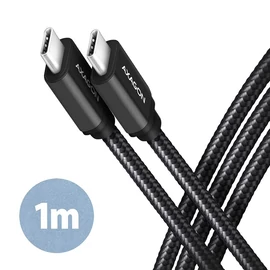 AXAGON BUCM3-CM10AB Speed USB-C > USB-C 3.2 Gen 1 Cable 1m Black kábel