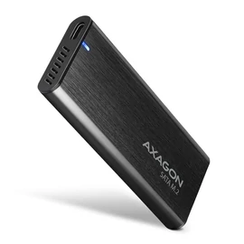 AXAGON EEM2-SBC SuperSpeed+ USB-C - M.2 SATA SSD RAW Box Black mobilrack / beépítő keret