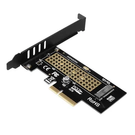 AXAGON PCEM2-N PCIE NVME M.2 x4 M-Key slot adapter bővítőkártya