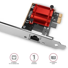 AXAGON PCEE-GIX PCIe Gigabit Ethernet hálókártya