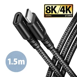 AXAGON BUCM32-CF15AB SPEED+ USB-C <> USB 20GBPS EXTENSION CABLE 1.5m Black kábel