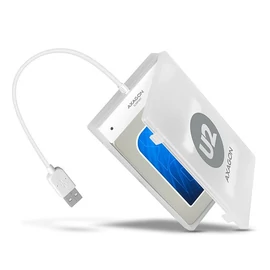AXAGON ADSA-1S 2,5" USB2.0 HDD SATA White mobilrack / beépítő keret
