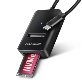 AXAGON ADM2-CM USB-C 10Gbps M.2 NVMe & SATA SSD Adapter mobilrack / beépítő keret