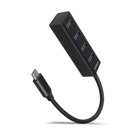 AXAGON HUE-M1C USB3.2 Type-C Hub 4-port metal black usb hub