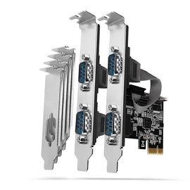 AXAGON PCEA-S4N PCIE Controller 4x Serial bővítőkártya