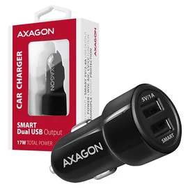 AXAGON PWC-5V5 2.4A + 2.4A Car Charger Black töltő