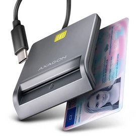 AXAGON CRE-SM3TC Smart Card/ID Card FlatReader kártyaolvasó