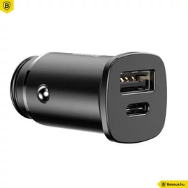 Baseus Square Car Charger Black töltő