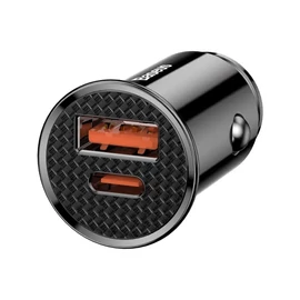 Baseus Circular 30W Car Charger Black töltő