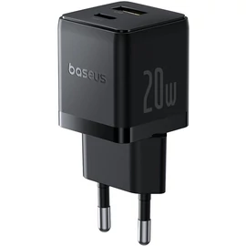 Baseus Palm USB-A/C Adapter 20W Black töltő