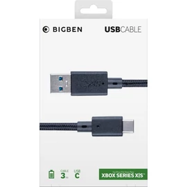 Bigben Interactive XBOX Series X USB-C Charging and Data Cable 3m Black kábel