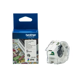 Brother CZ-1001 színes folytonos szalagtekercs (9mm) White 5m címkenyomtató szalag