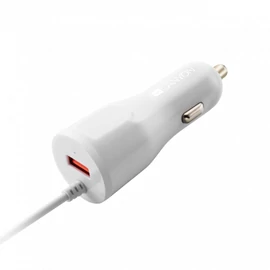 Canyon CNE-CCA033W Car Charger with built-in Lightning cable White töltő