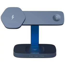 Canyon Wireless Charging Station Hexagon 310 3in1 DarkGrey/Blue töltő