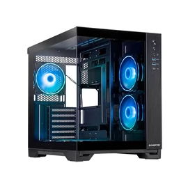 Chieftec Visio Tempered Glass Black gépház