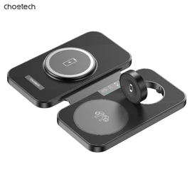 Choetech  T616-FBK 3in1 Wireless Charger White töltő