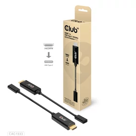 Club3D HDMI to USB Type-C adapter cable Black speciális átalakító