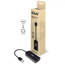 Club3D USB 3.2 Gen1 Type A to RJ 45 2.5 Gbps Adapter hálókártya