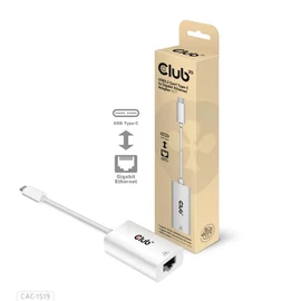 Club3D USB3.2 Gen1 Type-C to Gigabit Ethernet Adapter White hálókártya