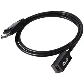 Club3D Mini DisplayPort 1.4 to DisplayPort Extension Cable 1m Black kábel