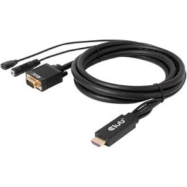 Club3D HDMI to VGA Cable 2m Black kábel