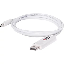Club3D USB Type-C to DisplayPort Cable 1,2m White kábel