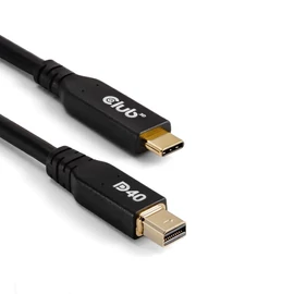Club3D USB Type-C to MiniDisplayPort Bi-Directional Cable 2m Black kábel