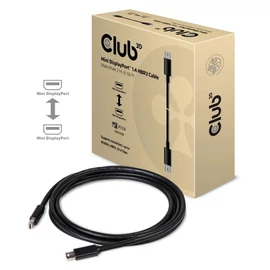Club3D Mini DisplayPort 1.4 HBR3 Cable 2m Black kábel