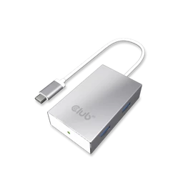 Club3D SenseVision USB3.0 Type C - 4xUSB3.0 A Hub Silver usb hub