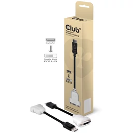 Club3D DisplayPort to DVI-D Single-Link Passive Adapter speciális átalakító