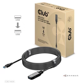 Club3D USB 3.2 Gen1 Active Repeater Cable 5m Black kábel