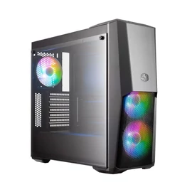 Cooler Master MasterBox MB500 ARGB Tempered Glass Black gépház