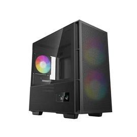 DeepCool CH360 Digital Tempered Glass Black gépház