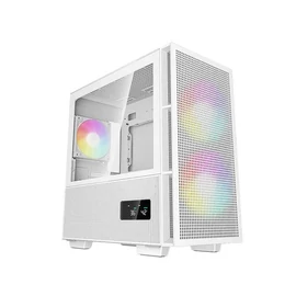 DeepCool CH360 Digital Tempered Glass White gépház
