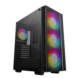 DeepCool Matrexx 55 Mesh V4 C Tempered Glass Black gépház