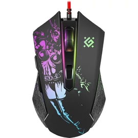 Defender GM-933 Sin''Sister RGB Gaming Mouse Black egér