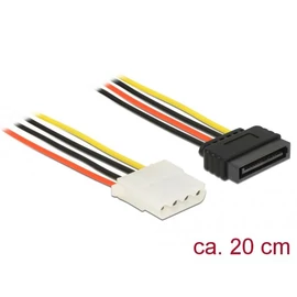 DeLock Power Cable SATA 15 pin female > 4 pin female 20cm kábel