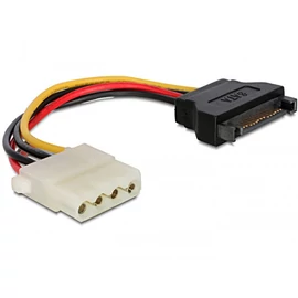 DeLock Power Cable SATA 15 pin female > 4 pin female 0,12m kábel