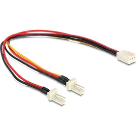 DeLock Molex 3 pin female > 2 x Molex 3 pin male (fan) 22cm kábel