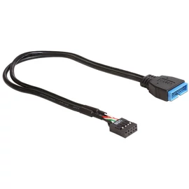 DeLock Cable USB 2.0 pin header female > USB 3.0 pin header male 30cm kábel