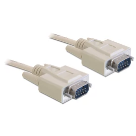 DeLock Cable RS-232 serial Sub-D9 male / male 2m White kábel
